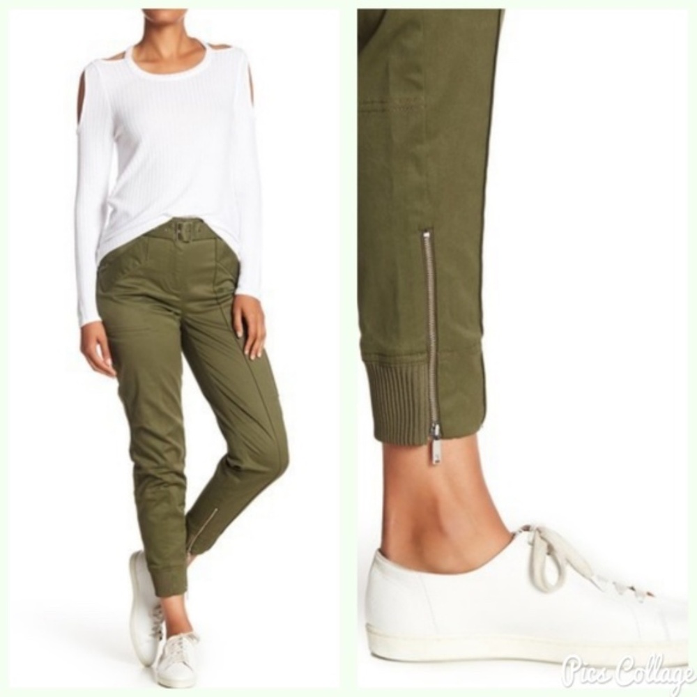 Jason Wu Pants Zipper Cuff Jogger Pants Grey Collection